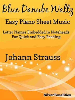 cover image of Blue Danube Waltz Easy Piano Sheet Music